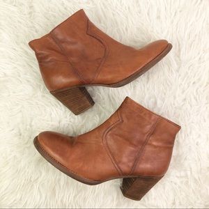 Madewell 1937 Cognac Leather Winston Boot 9